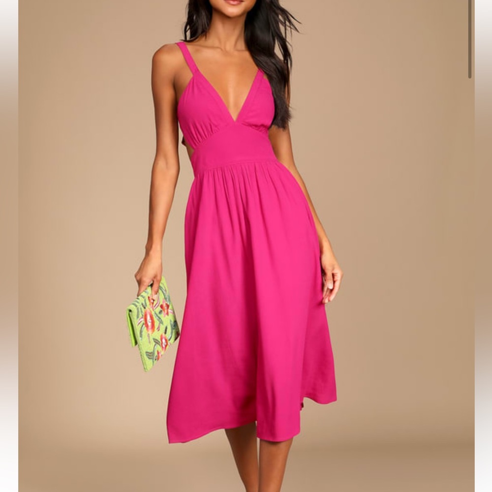 Lulus Magenta Dress
